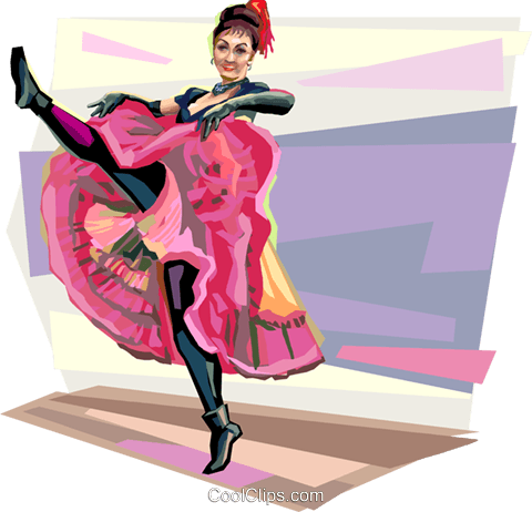 French Can Can Dancer At Moulin Rouge Royalty Free - French Can Can Girl (480x462), Png Download