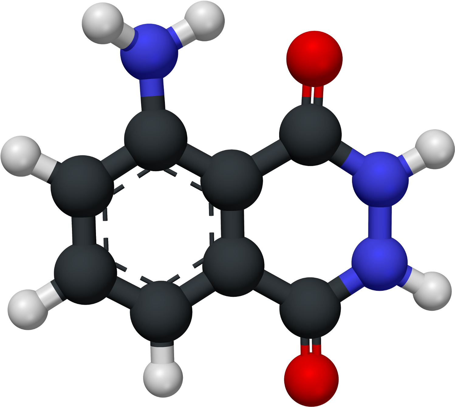 Luminol 3d Xray - Thca 3d Molecule (1600x1425), Png Download
