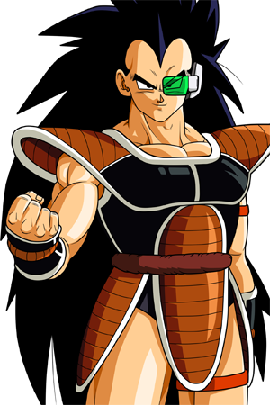Raditz - Raditz Tied Back Hair (300x450), Png Download