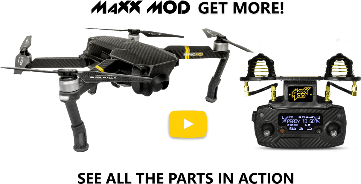 Maxx Mod Dji Mavic Pro - Mavic Pro Maxx Mod (1280x645), Png Download