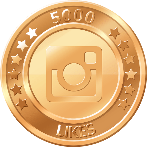Get 5000 Instagram Likes - Like Button (595x595), Png Download