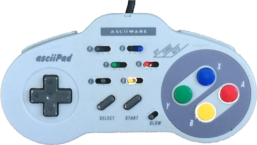 Super Nintendo Asciiware 4900 Controller - Super Nintendo No Background (1220x891), Png Download