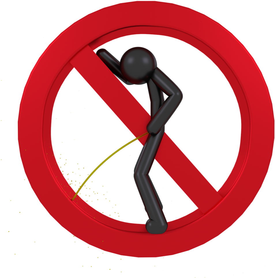 Anti Pee Paint Canada - Divieto Di Fare Pipi (1030x1030), Png Download