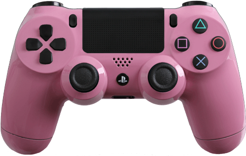 Glossy Pink Modded Ps4 Controller - Dualshock 4 Berry Blue (490x351), Png Download
