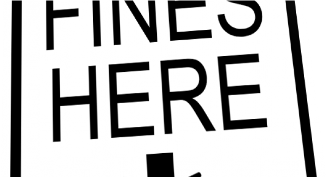 Pee Bottle Fines - Funny Gif Put Finger Here (847x356), Png Download