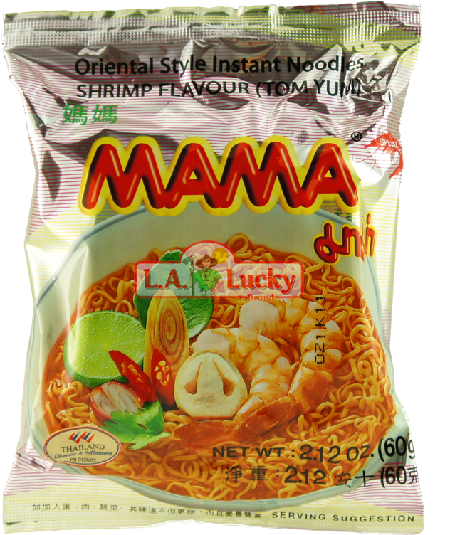 Image Description - Mama Instant Noodles Shrimp Tom Yum Flavour 30 Packs (650x804), Png Download