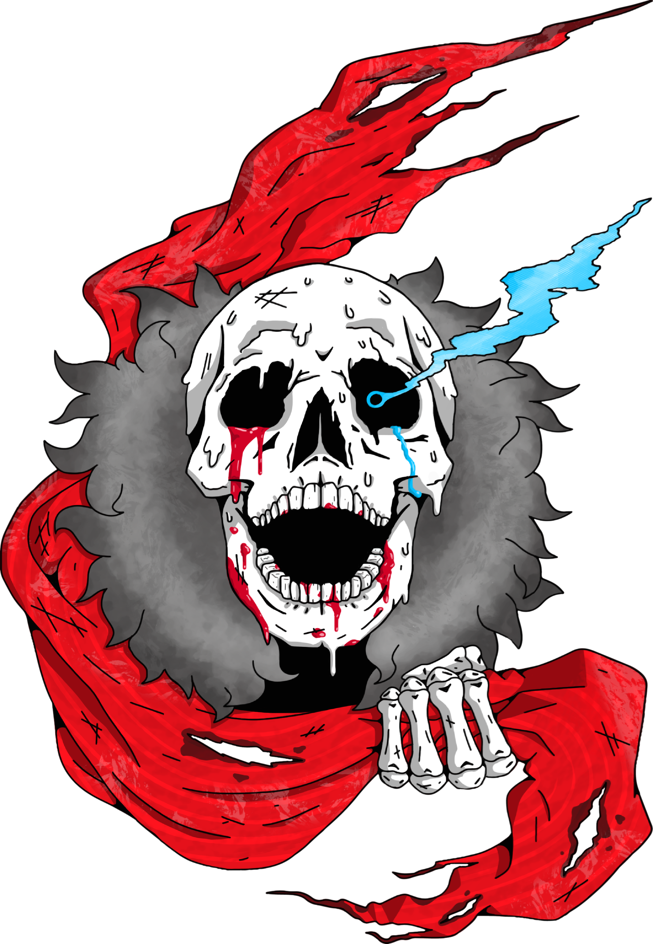 Welcome To Reddit, - Transparent Bone Head Red (2195x3175), Png Download