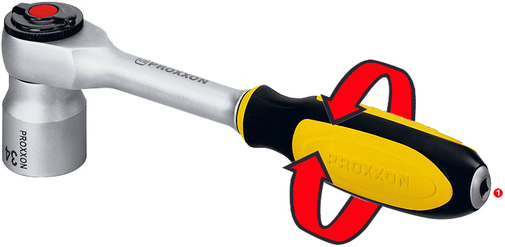 Rotary Ratchet 1/2'' - Proxxon 23084 (820x375), Png Download