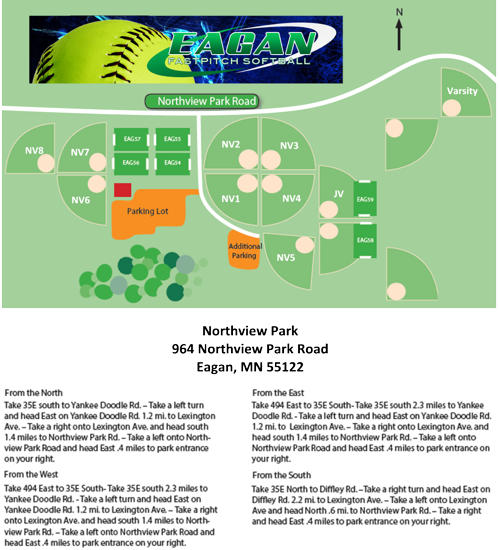 Click Here For Field Locations - Eagan Northview Fields (499x550), Png Download
