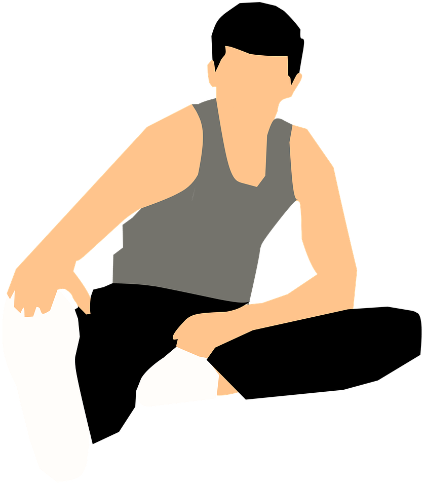 Stretches - Clipart Play Man (1280x1280), Png Download