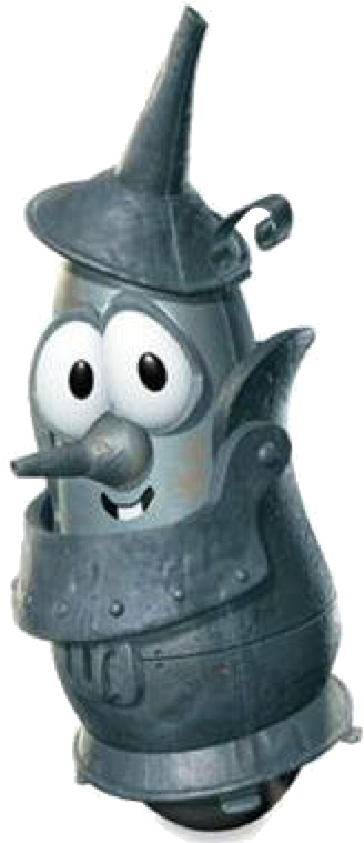 Tinman Larry In "the Wonderful Wizard Of Ha's" - Warner Veggie Tales: The Wonderful Wizard Of Ha's (dvd) (352x758), Png Download