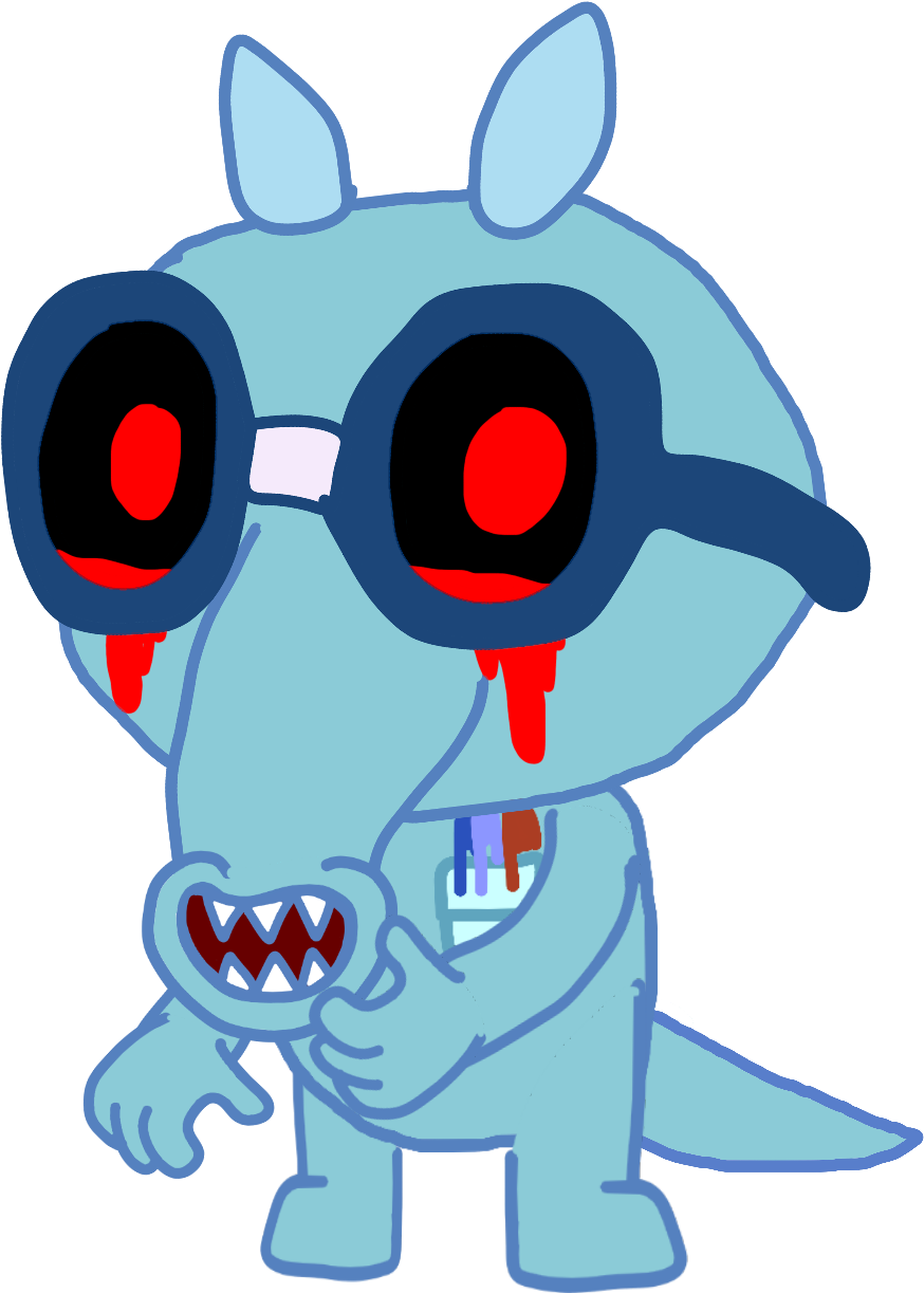 Exe With Blood Tears - Snuffles The Anteater (1248x1556), Png Download