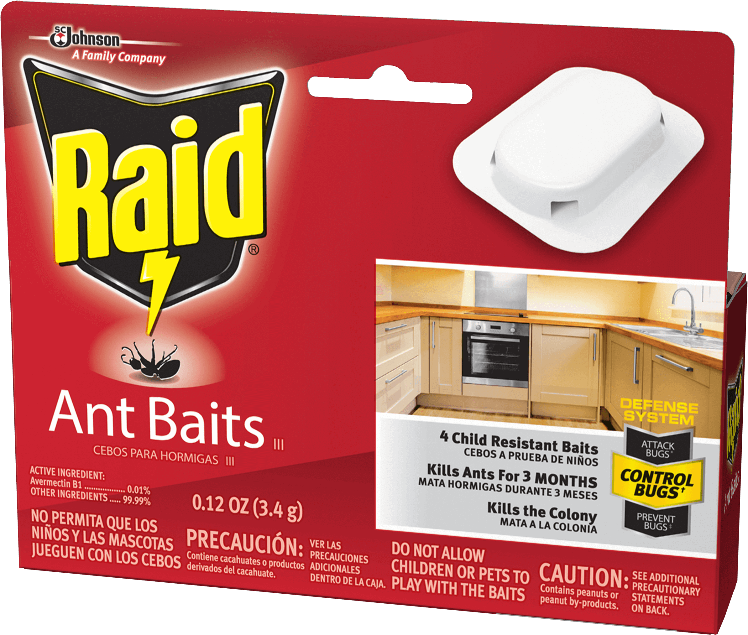 Antbaitsiiileft - Raid Ant Bait (2501x2500), Png Download