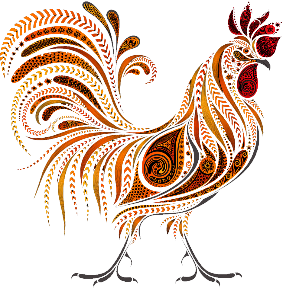 28 De Enero De - Gallos Para Dibujar En Colores (1000x1000), Png Download