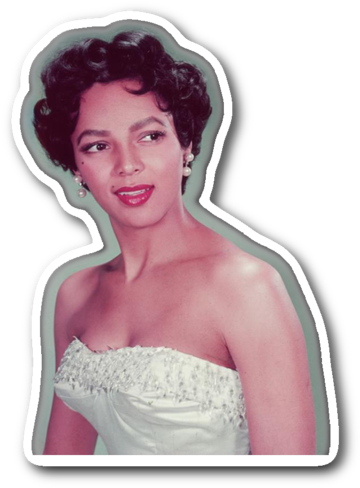 Dorothy Dandridge Sticker - Dorothy Dandridge, 1954 (600x600), Png Download