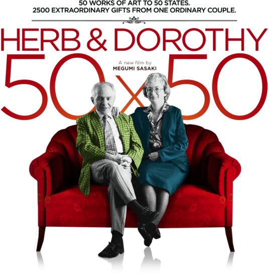 Herb & Dorothy 50×50 - Herbert And Dorothy Vogel Documentary (536x550), Png Download