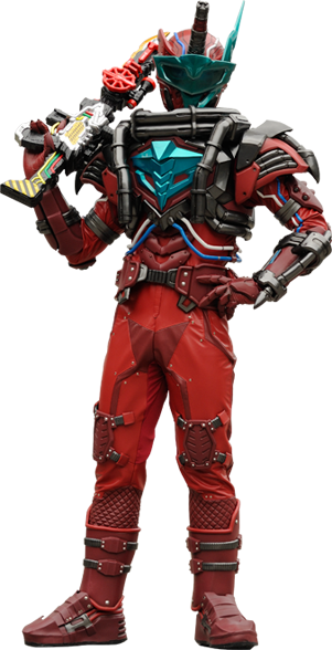 Krbu-blood Stark - Kamen Rider Blood Stark (301x588), Png Download