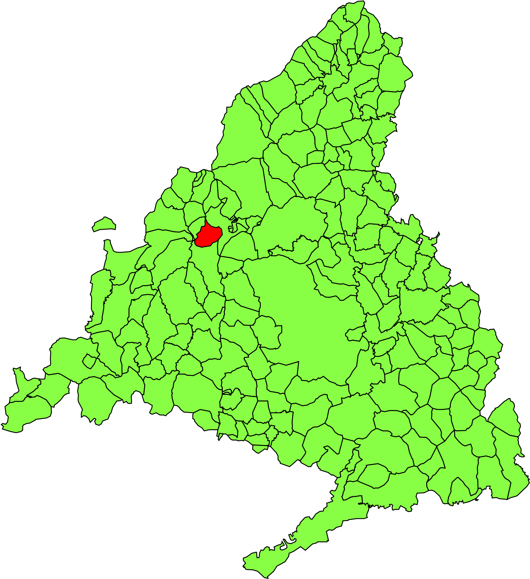 Limpieza De Chimeneas En Villalba - Leganes Mapa Madrid (2000x2000), Png Download