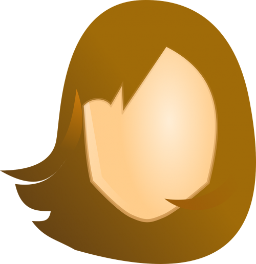 Clip Art Woman Head (500x516), Png Download