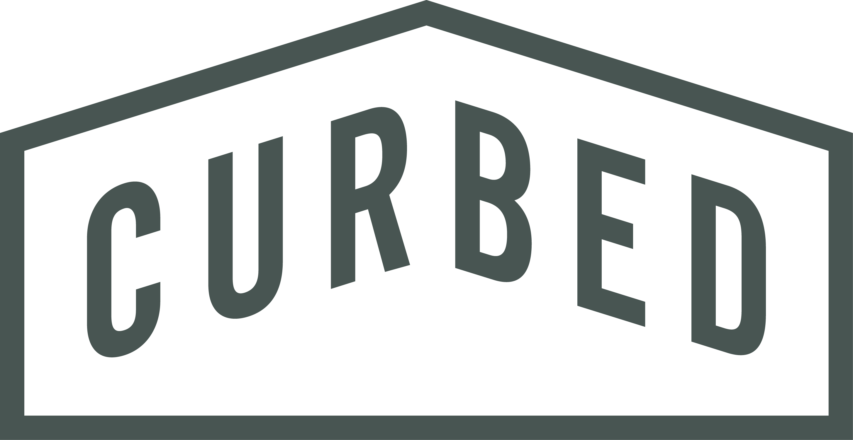 Curbed Logo Slate 0 - Vox Media Curbed Logo (1000x516), Png Download