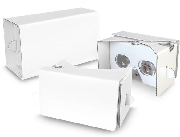 Google Cardboard - Paper (600x472), Png Download