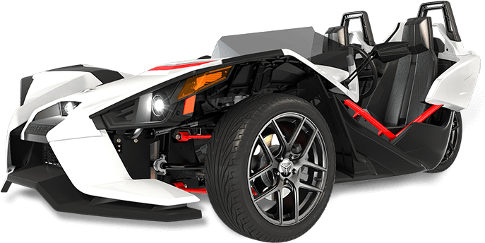Polaris Slingshot Rental In Phoenix, Scottsdale, Mesa, - Slingshot 3 Wheeler White (736x350), Png Download
