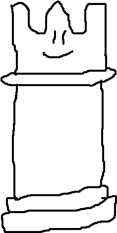 Rook White - Illustration (253x493), Png Download