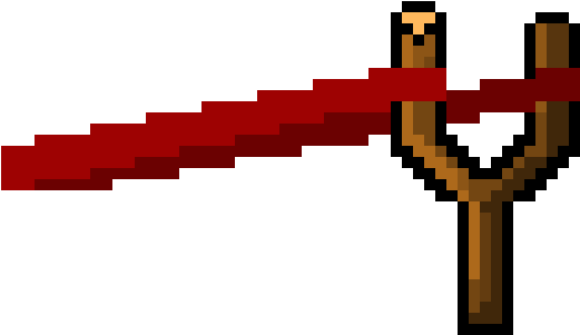 Slingshot - Pixel Art (690x430), Png Download