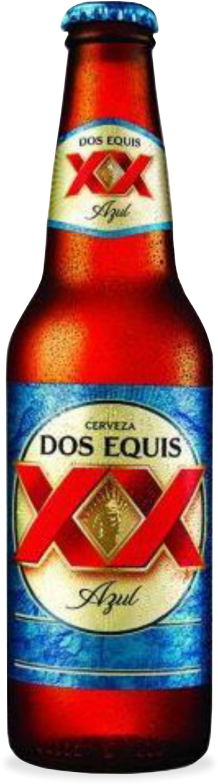 What's Included With The Beer Of Mexico Fiesta Pack - Dos Xx Beer Azul (285x800), Png Download