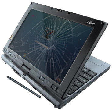 Mac, Pc, Laptop Screen Repair - Fujitsu Lifebook P1620 8.9″ Notebook - Convertible (374x366), Png Download