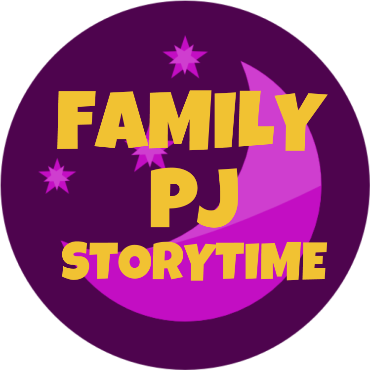 Dark Purple Circle With The Words "family Pj Storytime" - Circle (768x768), Png Download
