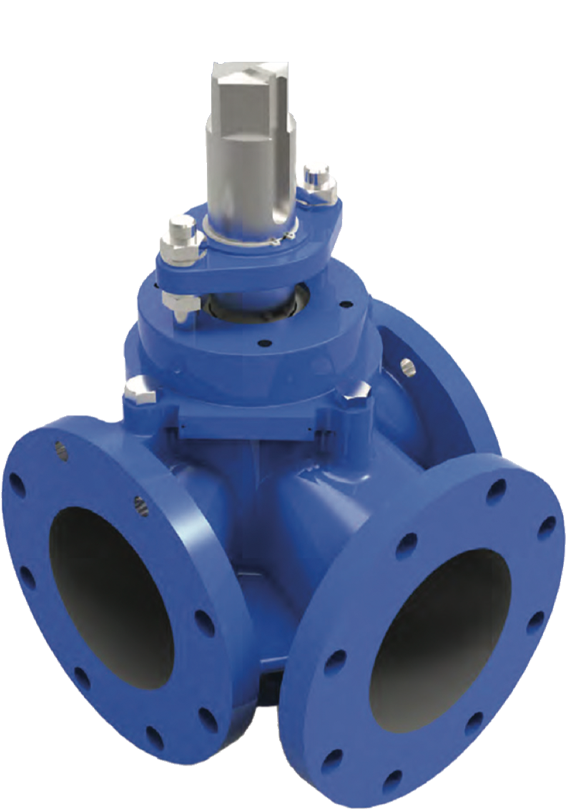 Dn80/3" Dn900/16" 3 Way Plug Valve (850x850), Png Download
