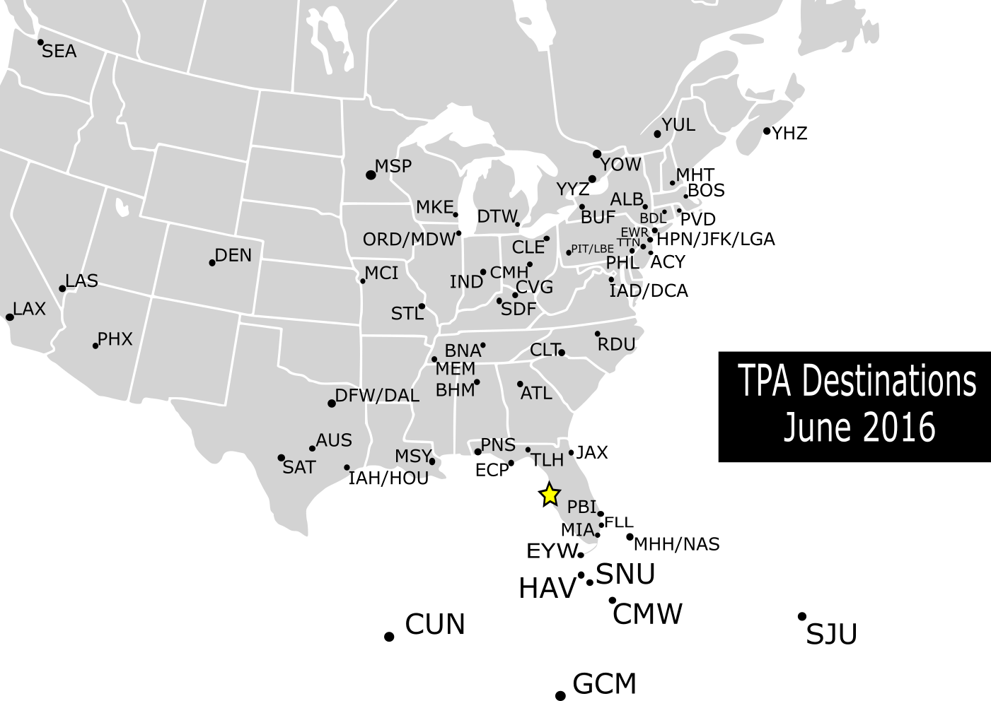 Tpa Destinations North America - Electoral Map If Meme (1401x992), Png Download