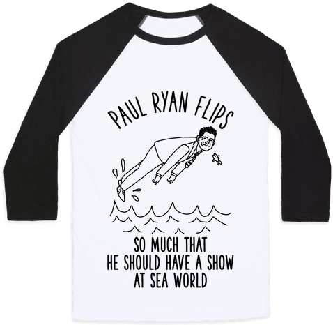 Paul Ryan Flips Baseball Tee - Mess With Crabo You Get A Stabo Shirt (484x484), Png Download
