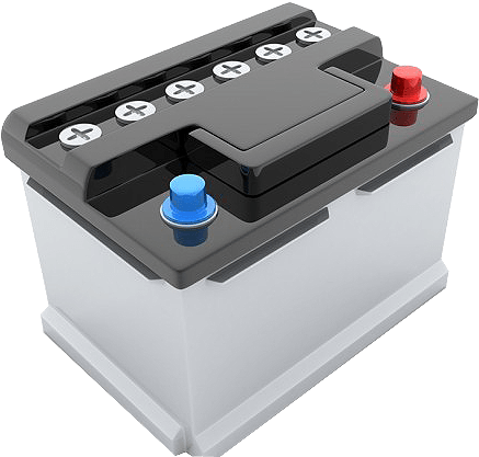 Bateria De Coche Gris - Batterie De Démarrage Top Car L045 (499x416), Png Download