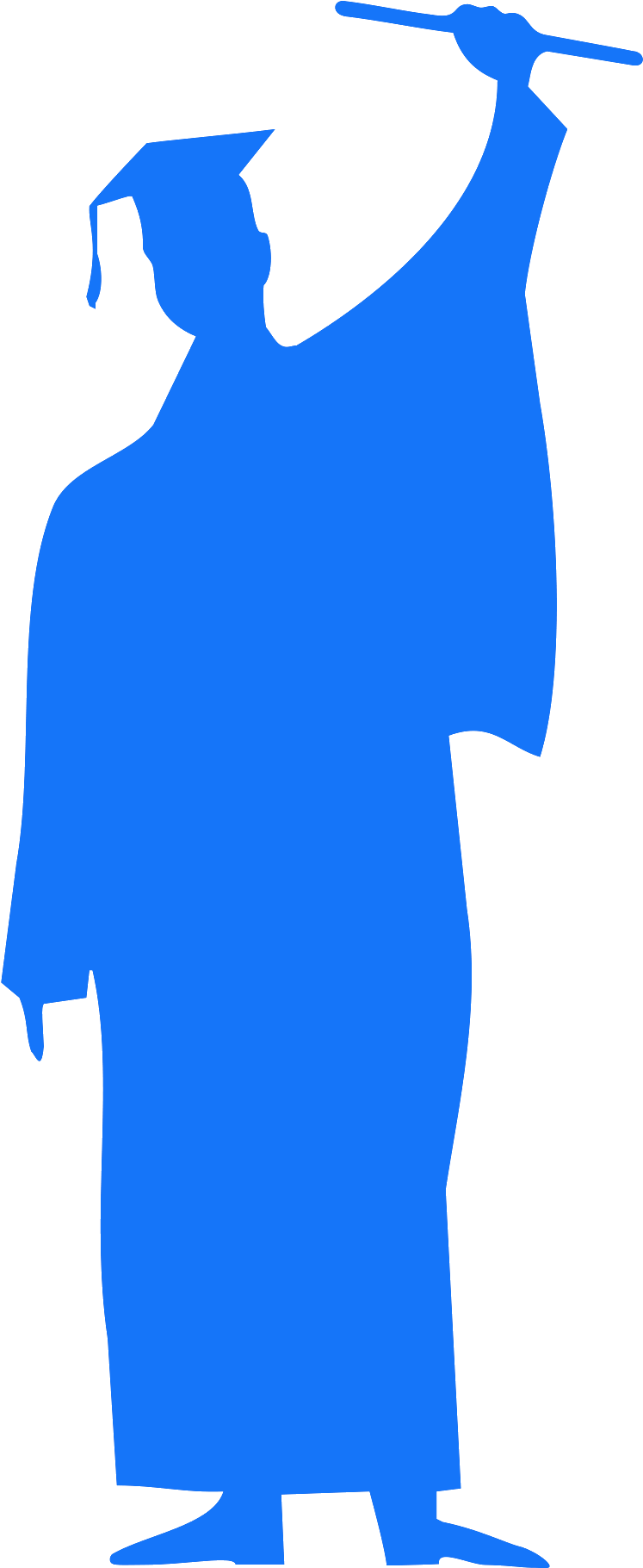 Grad - Happy Graduation Silhouette (911x2021), Png Download