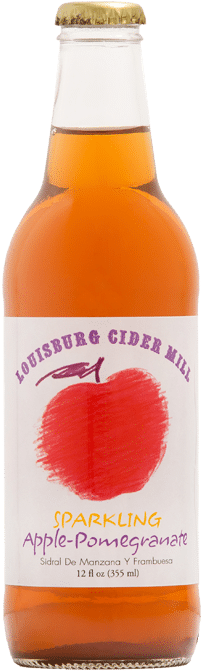 Louisburg Cider Mill 12oz Bottle Of Sparkling Apple-pomegranate - Cider Non Alcoholic Apple (700x700), Png Download