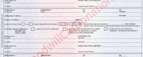 Fl Certificate Of Title Hsmv 82250 10 12 Reverse - Document (640x198), Png Download