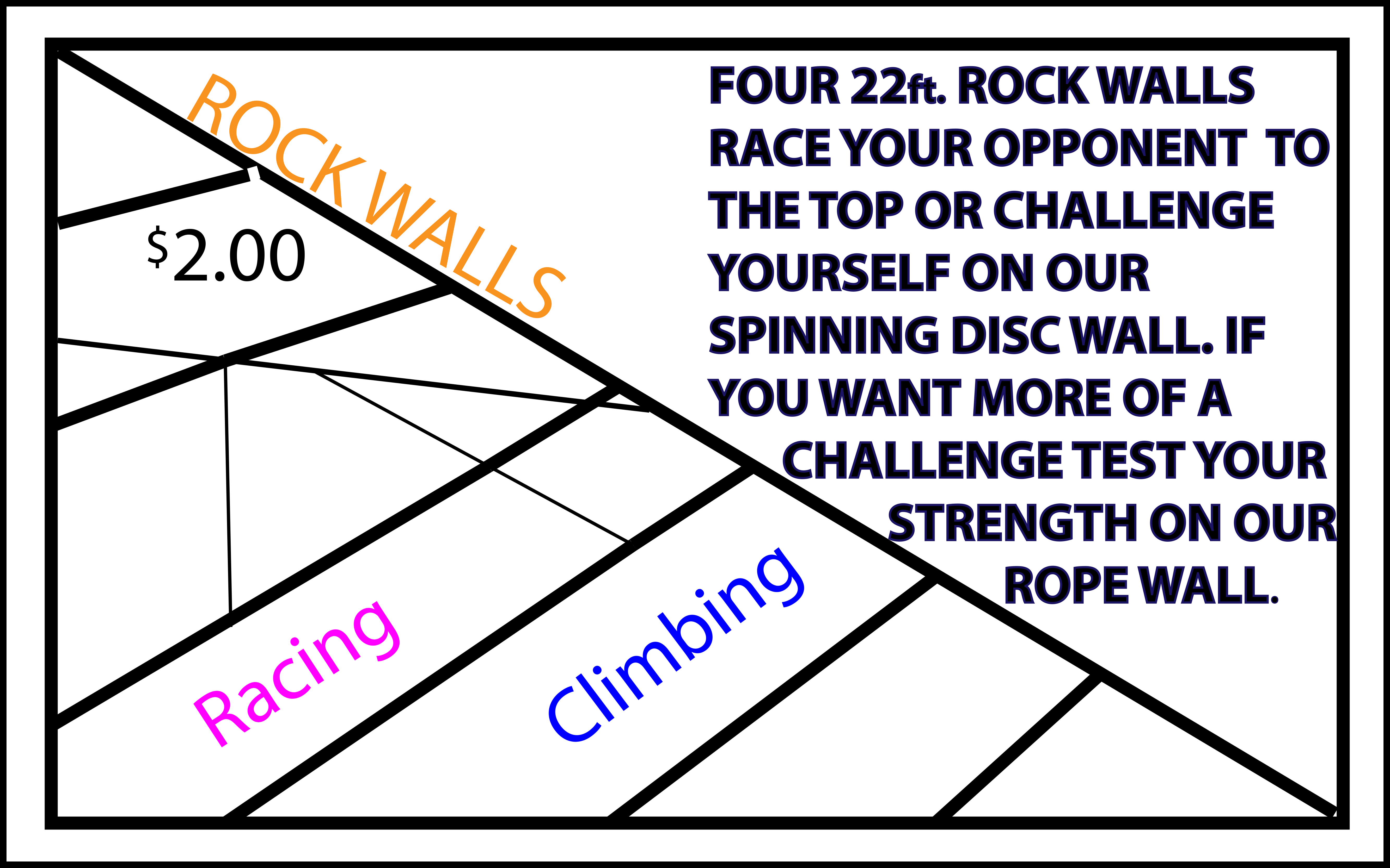 Rock Walls - Montco 1614 Custom Vinyl Name Badges W/ 1-color Imprint (5333x3333), Png Download