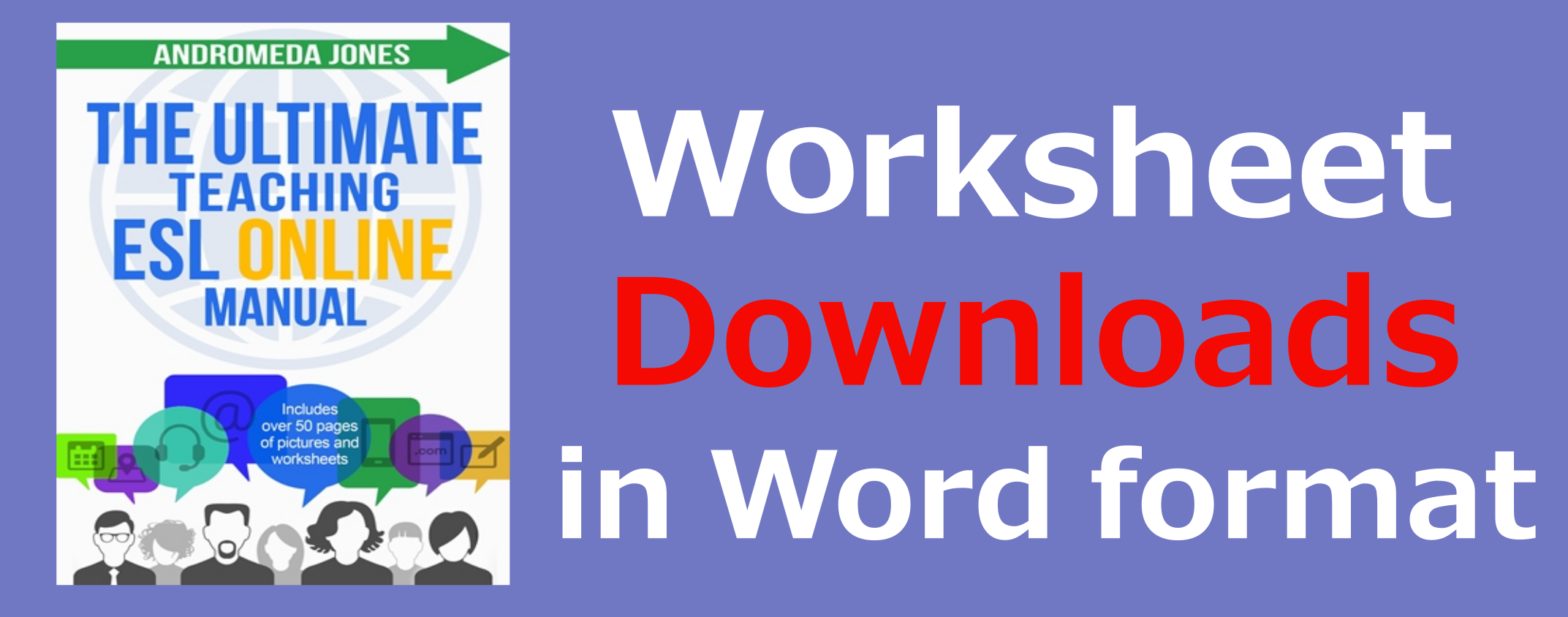 The Ultimate Esl Online Worksheets In Word Format - Ultimate Esl Teaching Manual (2145x844), Png Download