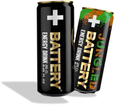 Battery Energy Drink (499x406), Png Download