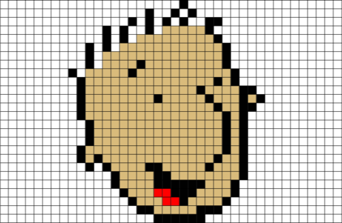 Doug Pixel Art (480x313), Png Download