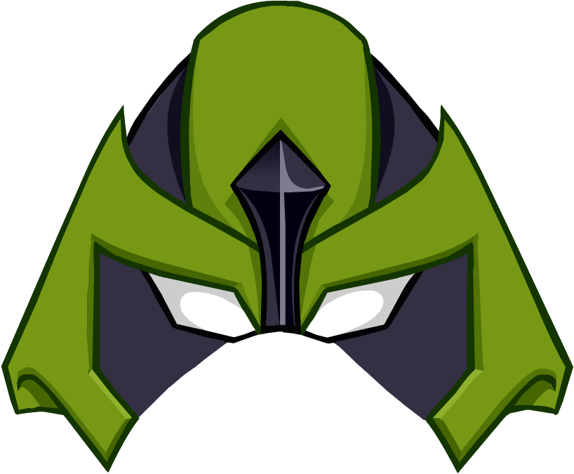 Ooze Mask - Club Penguin Masks (818x675), Png Download