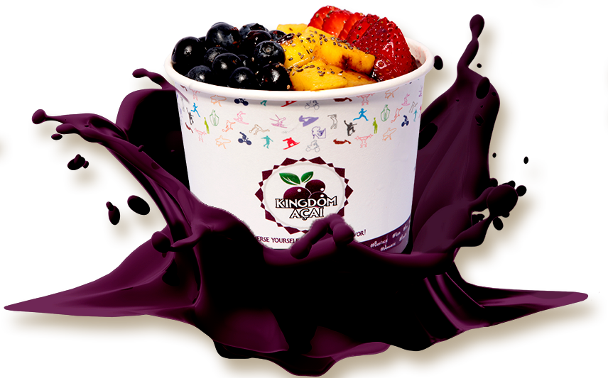 Abra Uma Franquia Kingdom Açaí - Açaí No Copo Png (856x533), Png Download