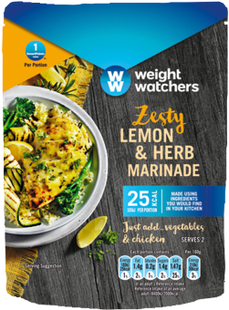 Zesty Lemon & Herb Marinade - Weight Watchers Red Thai Chicken Curry (350x350), Png Download