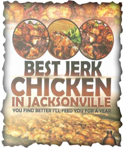 Best Jerk Chicken In Jacksonville - Jamaican Food (505x606), Png Download