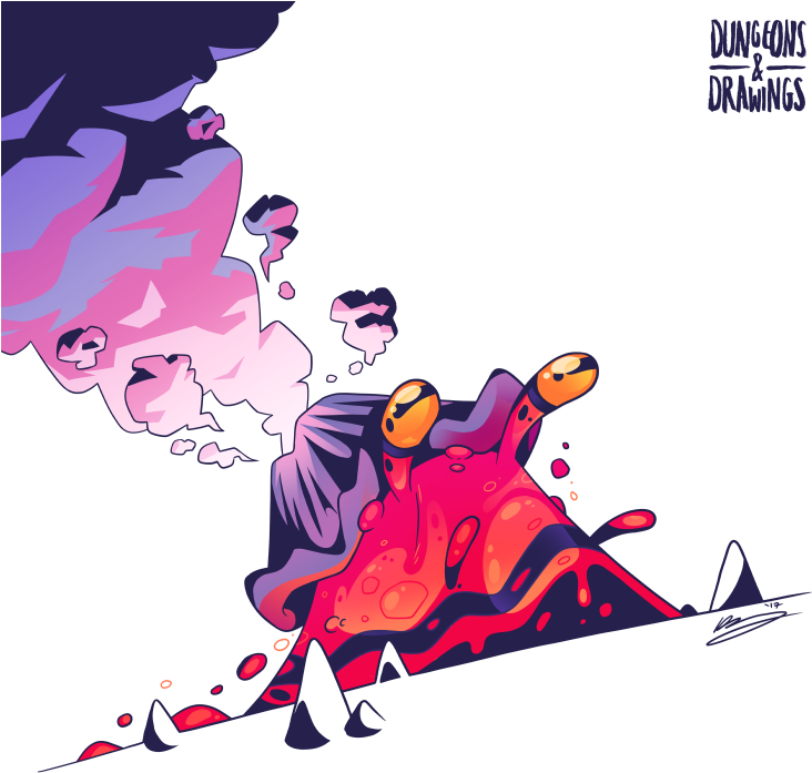 Lava Ooze - Concept Art (750x750), Png Download