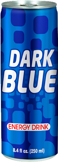 Dark Blue Energy Drink Classic - Dark Blue Enerji Içeceği 250ml (400x600), Png Download