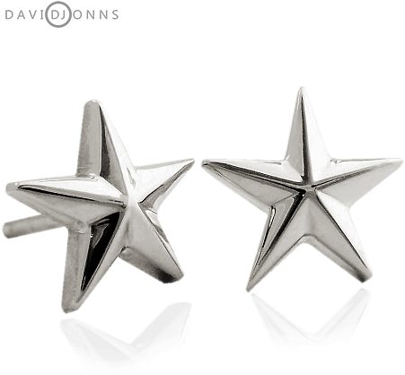 Earrings » Star Stud Earrings - Earrings (450x450), Png Download