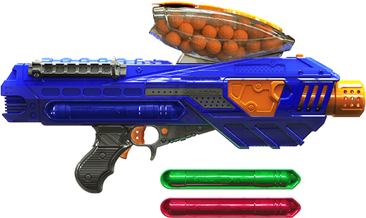 Ballistixops™ Velocity Motorized Ball Blaster - Dart Zone Quantum (550x550), Png Download